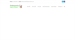 Desktop Screenshot of embryonicsltd.co.uk