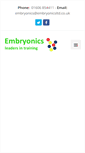Mobile Screenshot of embryonicsltd.co.uk